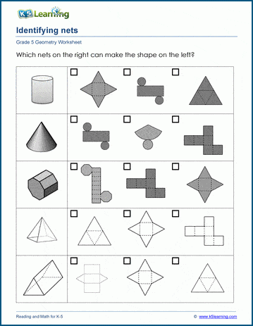 Positions and 2D Shapes Worksheets